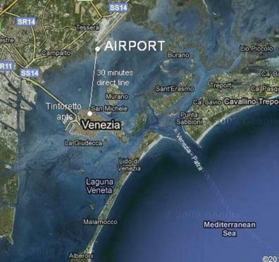 Tintoretto 1 Con Terrazza Sopra Il Tetto, 3 Bagni, 3 Grandi Da Letto, Super Nuovo * Venice