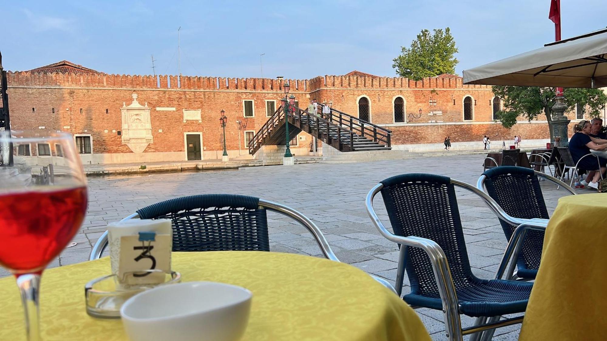 With View In Venice, Arsenale.