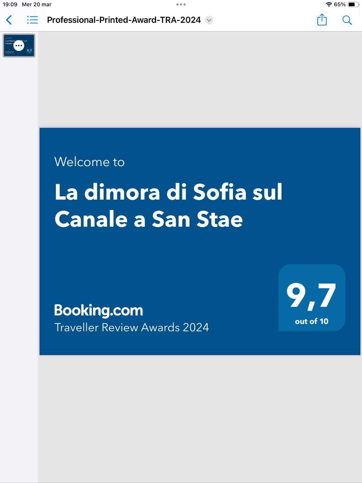 La Dimora Di Sofia Sul Canale A San Stae Venice